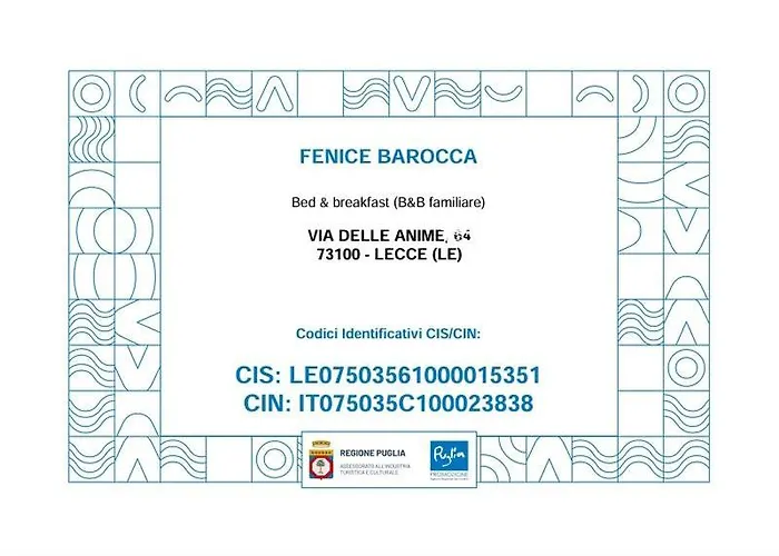 Fenice Barocca * レッチェ